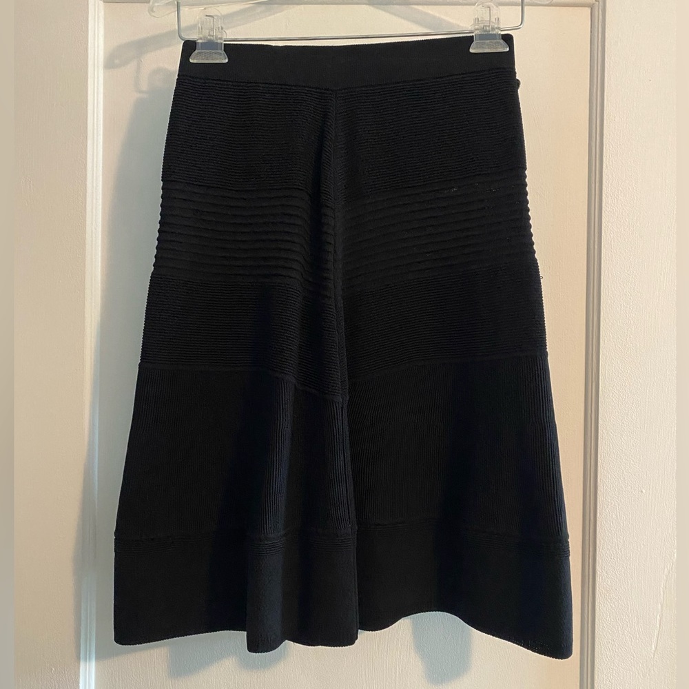 NWT Scotch & Soda Maison Scotch Black Knit A-Line Skater Skirt Size XS $135